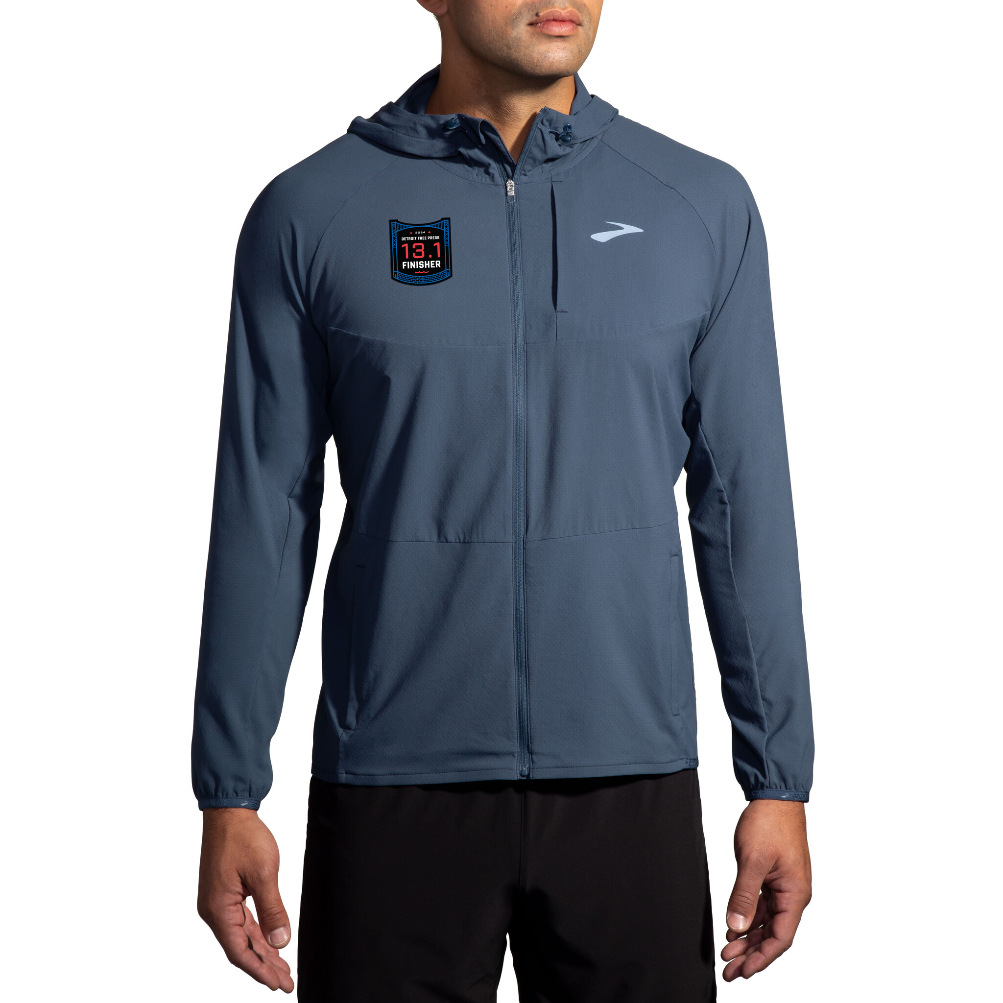 Detroit Marathon Men s 2024 Brooks Canopy Finisher Jacket Running Lab