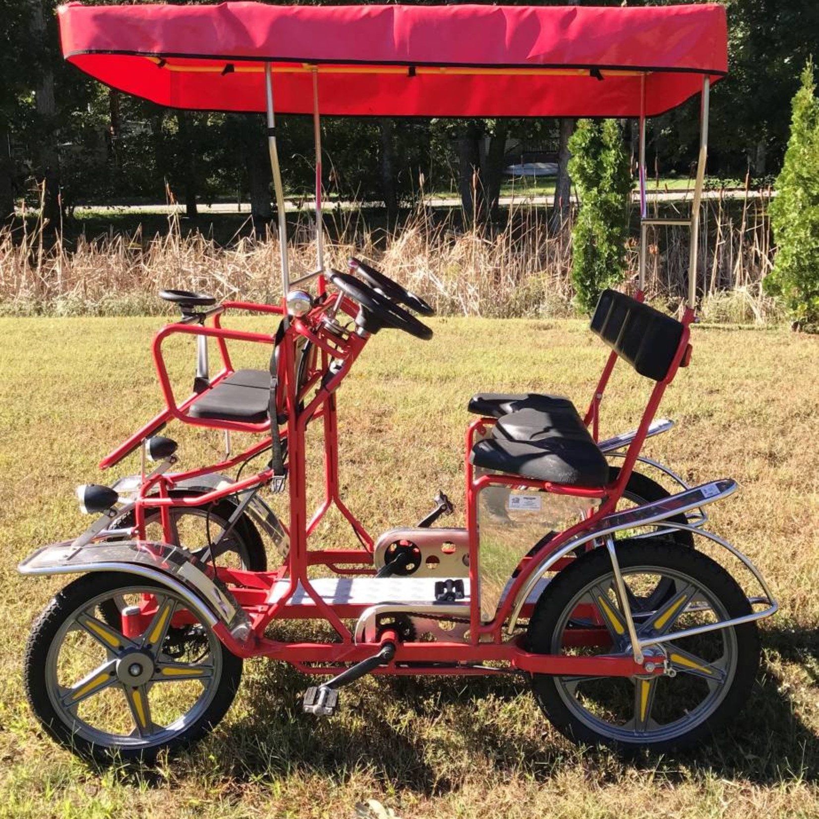 Leisure Four-Wheel/Sightseeing Two Seat Quadricycle Bike/4-Wheeled ...