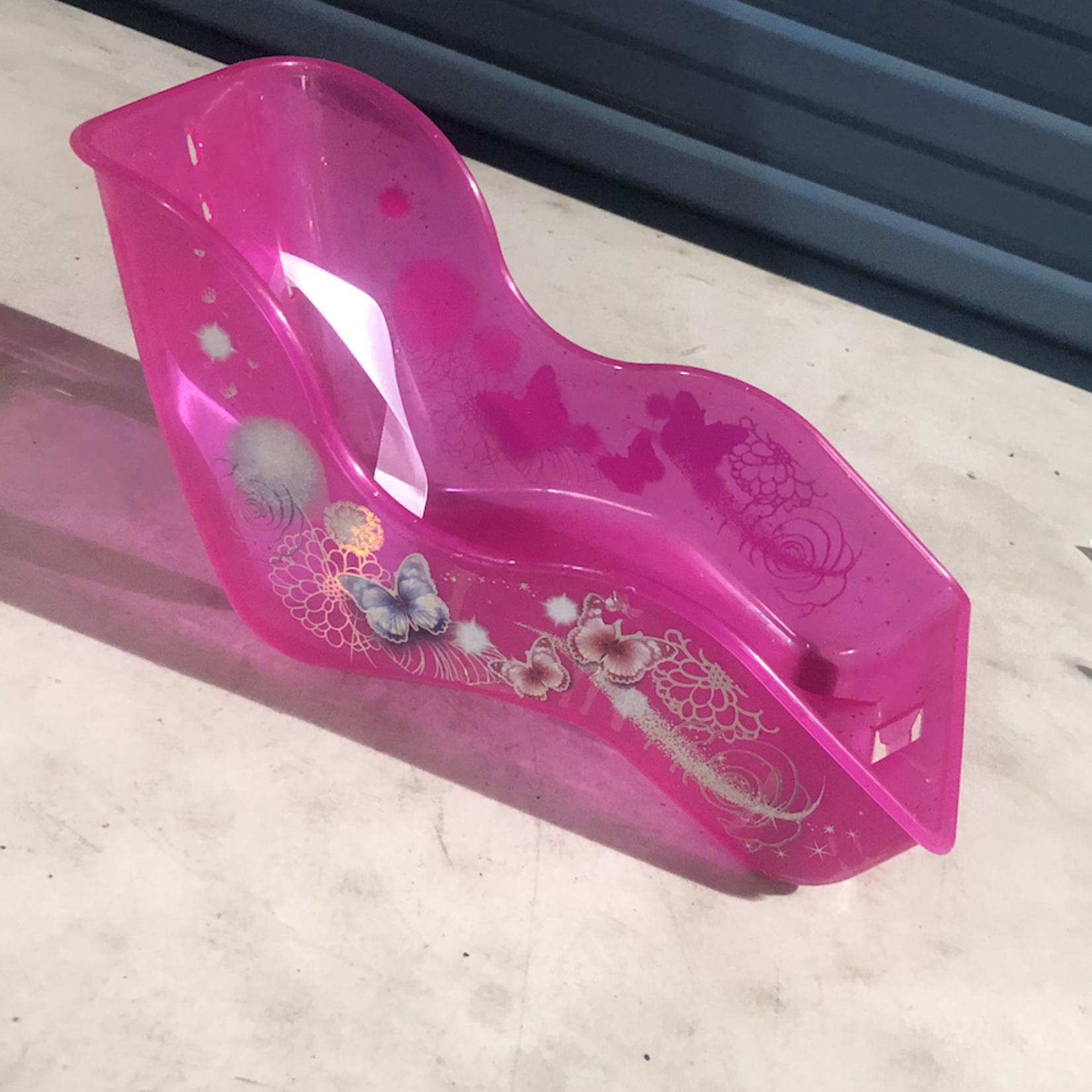 Pink Barbie Doll Seat for Children's Bicycle / Rear Mount