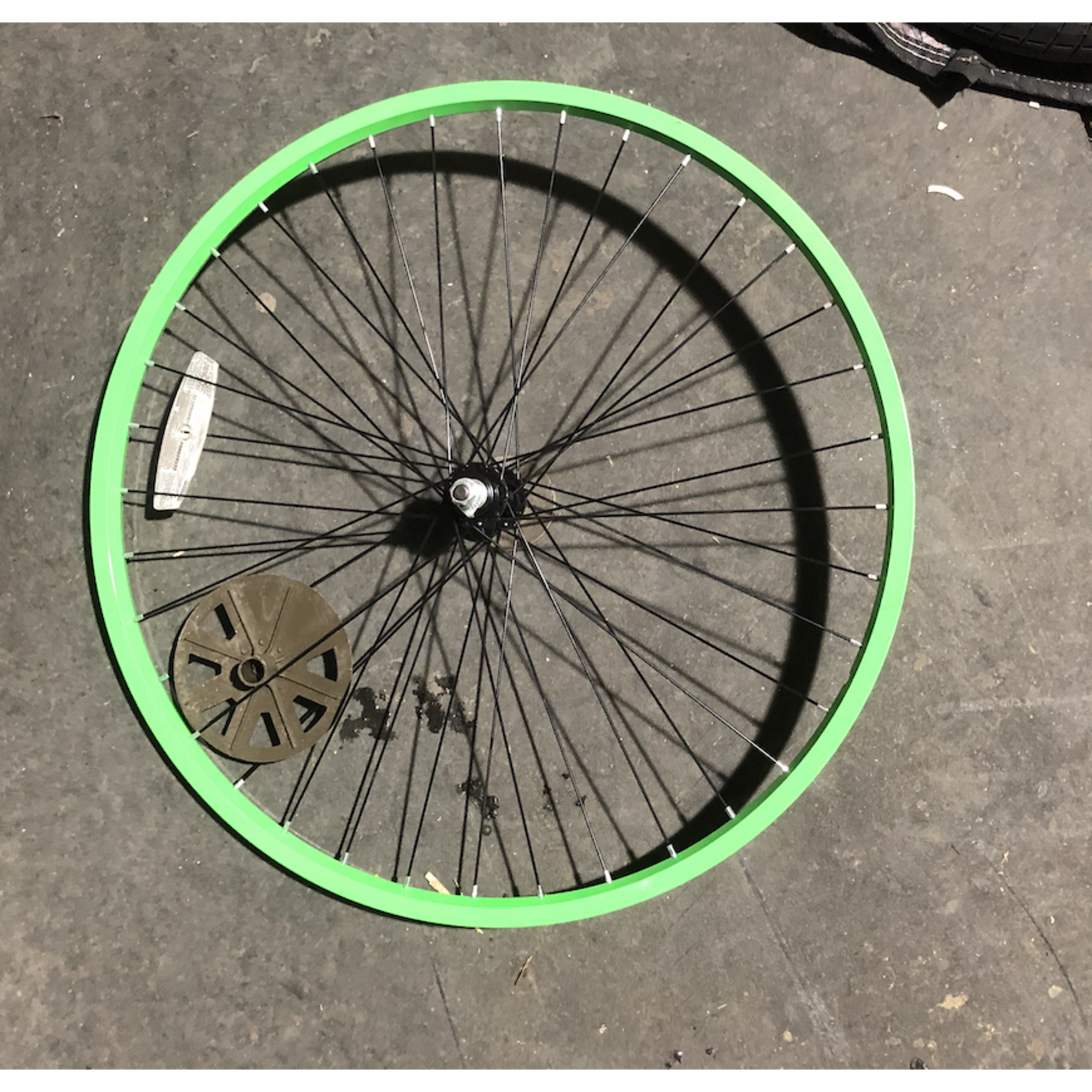 26" Front Wheel / Aluminum (Lime Green)