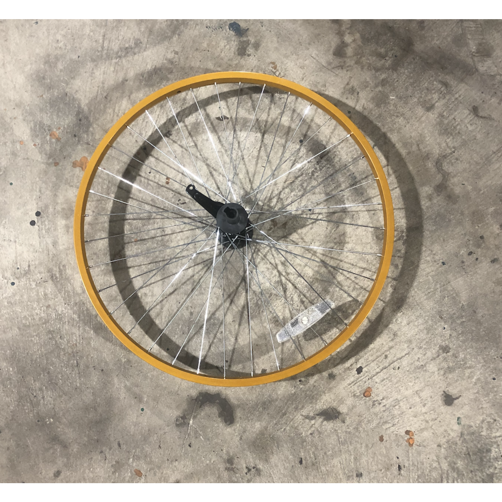 26" Rear Bicycle Wheel / Aluminum / Coaster Brake (Light Orange)