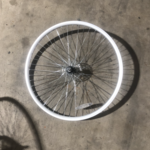 24" Rear Bicycle Wheel / Aluminum / Freewheel (Silver)