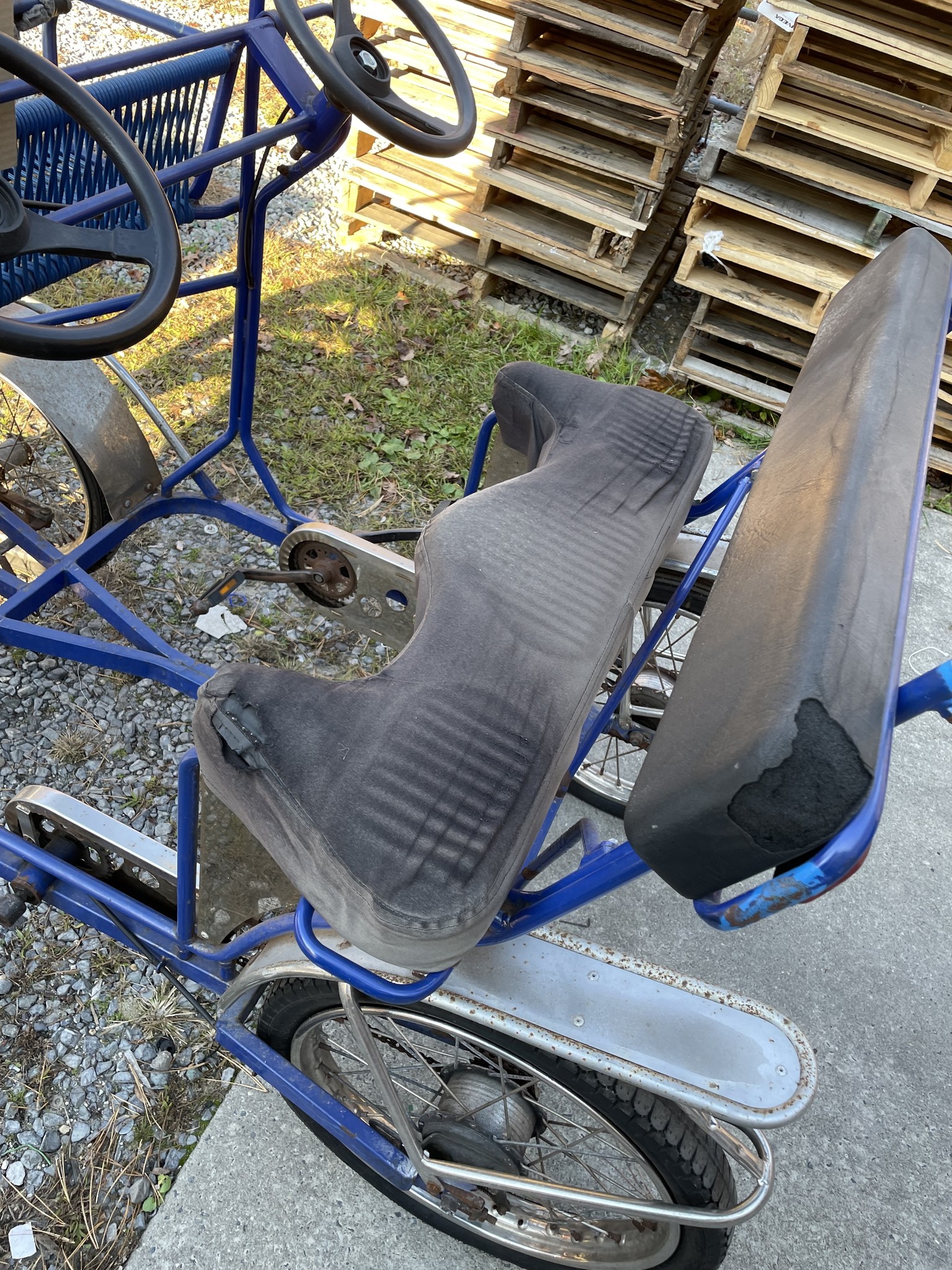 Used Ciclofan Single Bench Surrey Bike (Blue)