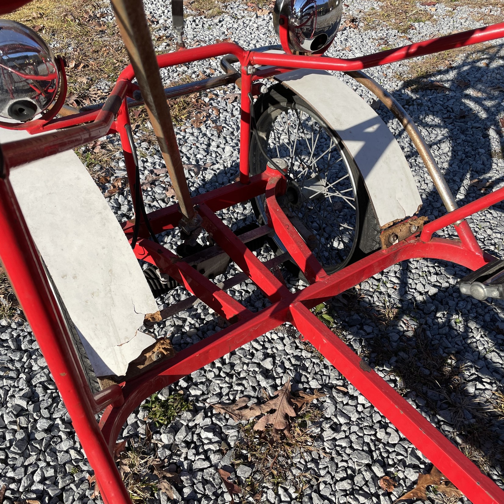 Used TecnoArt Single Bench Surrey Bike (Red 21)