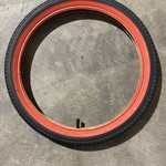 Bulk 18 X 1.95 Bicycle Tire & Tube (Black/Red)