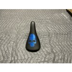 Blue Skull Bicycle Seat