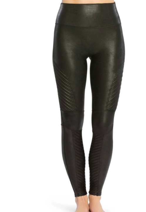 FAUX LEATHER MOTO LEGGING - Elle Gray