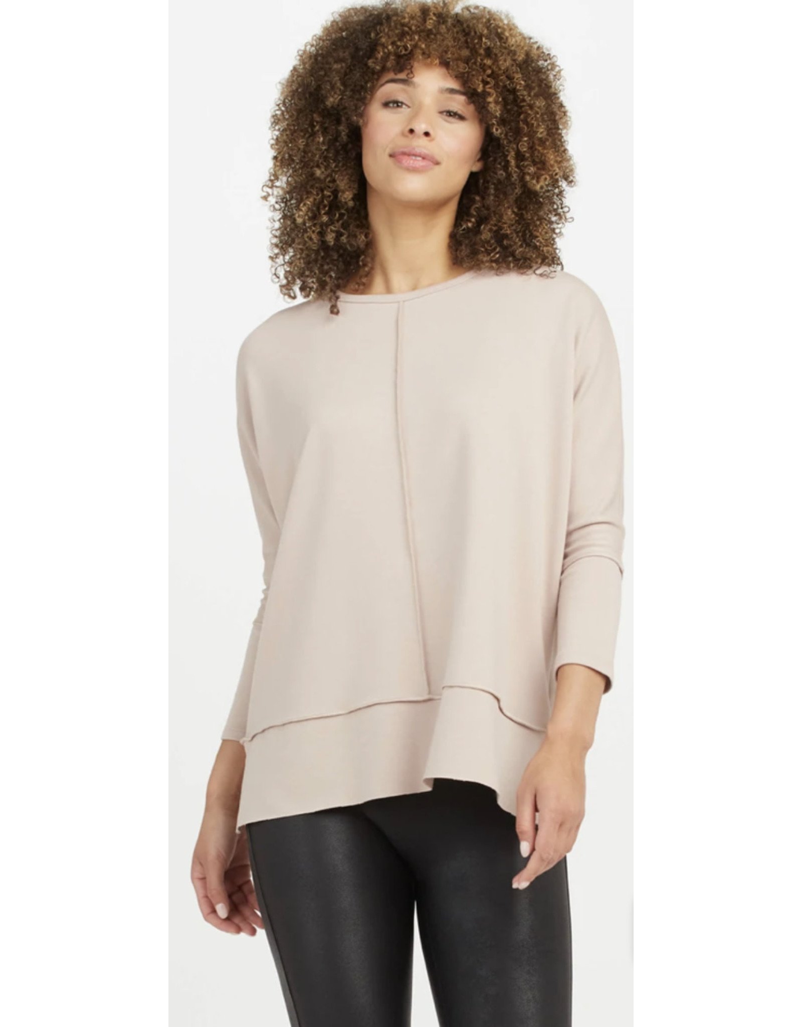 Spanx P. L.t. Dolman Sweatshirt In Powder in White