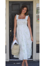 IVY SMOCKED & TIERED MAXI DRESS
