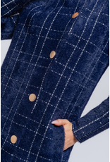 SWEATER COAT WITH GOLD BUTTONS
