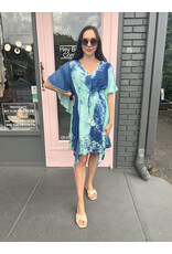 CAMILLE EYELET CAFTAN DRESS