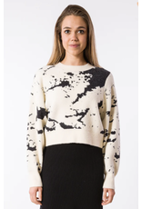 CARRARA MARBLE PRINT SWEATER