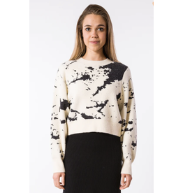 CARRARA MARBLE PRINT SWEATER