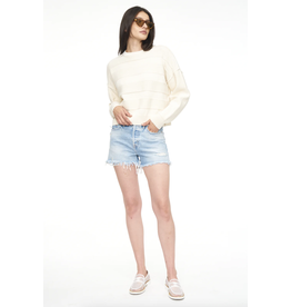 NOVA BUTTON FLY DENIM SHORT