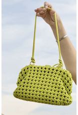 LARGE BRAIDED WEAVE WOVEN  PURSE