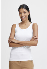 WHITE SILK TANK