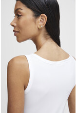 WHITE SILK TANK