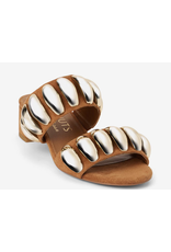 EMBELLISHED DOUBLE STRAP SUEDE SANDAL