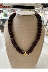 HEISHI NECKLACE WITH HAMMERED BALL