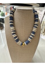 HEISHI NECKLACE WITH HAMMERED BALL