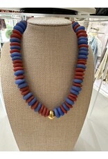 HEISHI NECKLACE WITH HAMMERED BALL