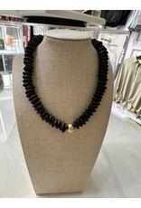 HEISHI NECKLACE WITH HAMMERED BALL