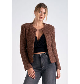 STRUCTURED TWEED JACKET