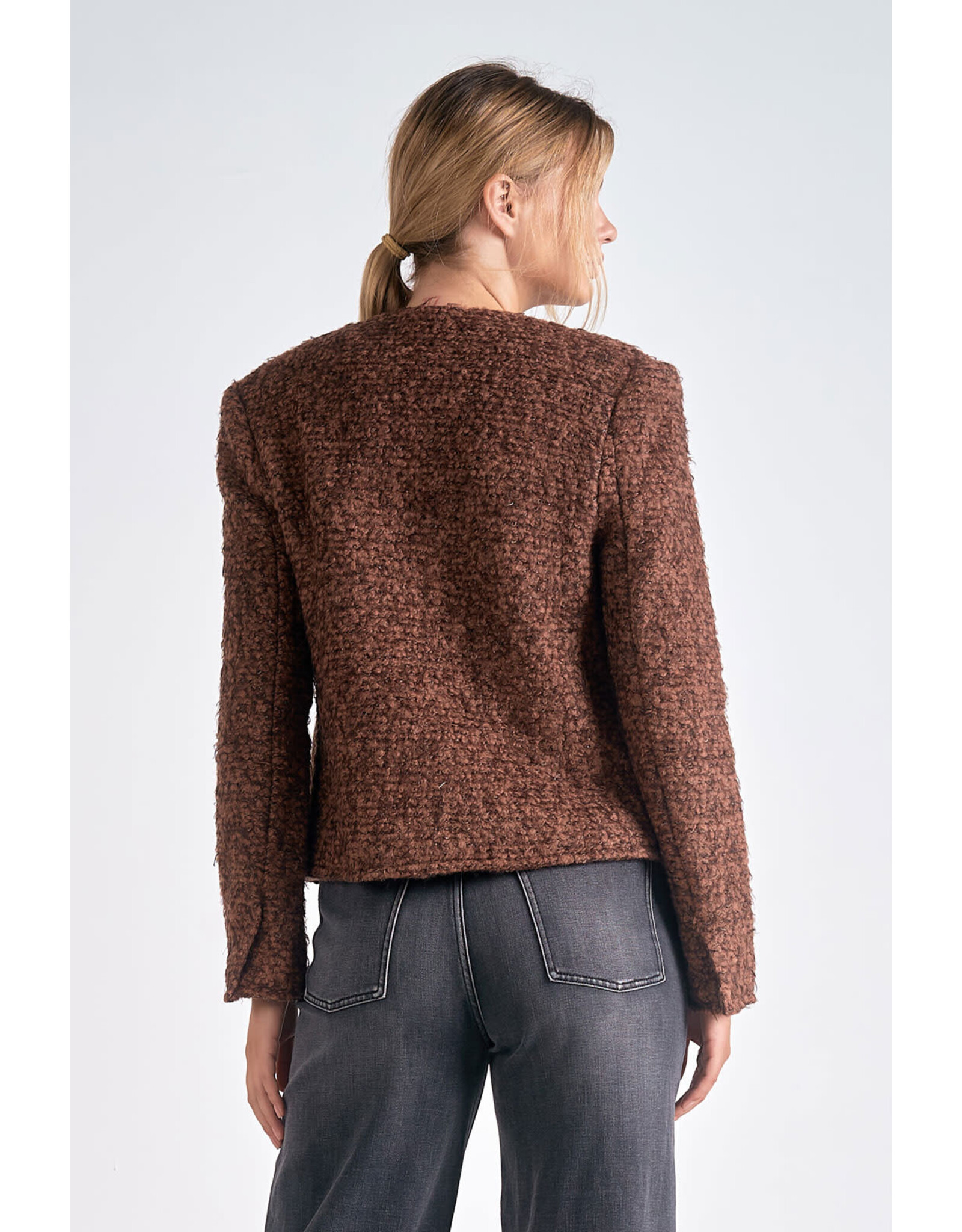 STRUCTURED TWEED JACKET