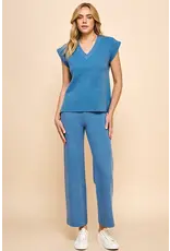VNECK VEST W/ MATCHING PANTS
