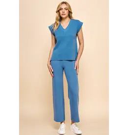 VNECK VEST W/ MATCHING PANTS