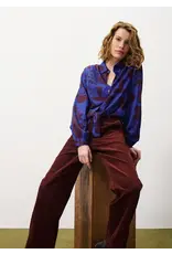 FALL FLORAL TIE FRONT BLOUSE