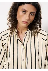 FALL STRIPE BUTTON UP BLOUSE