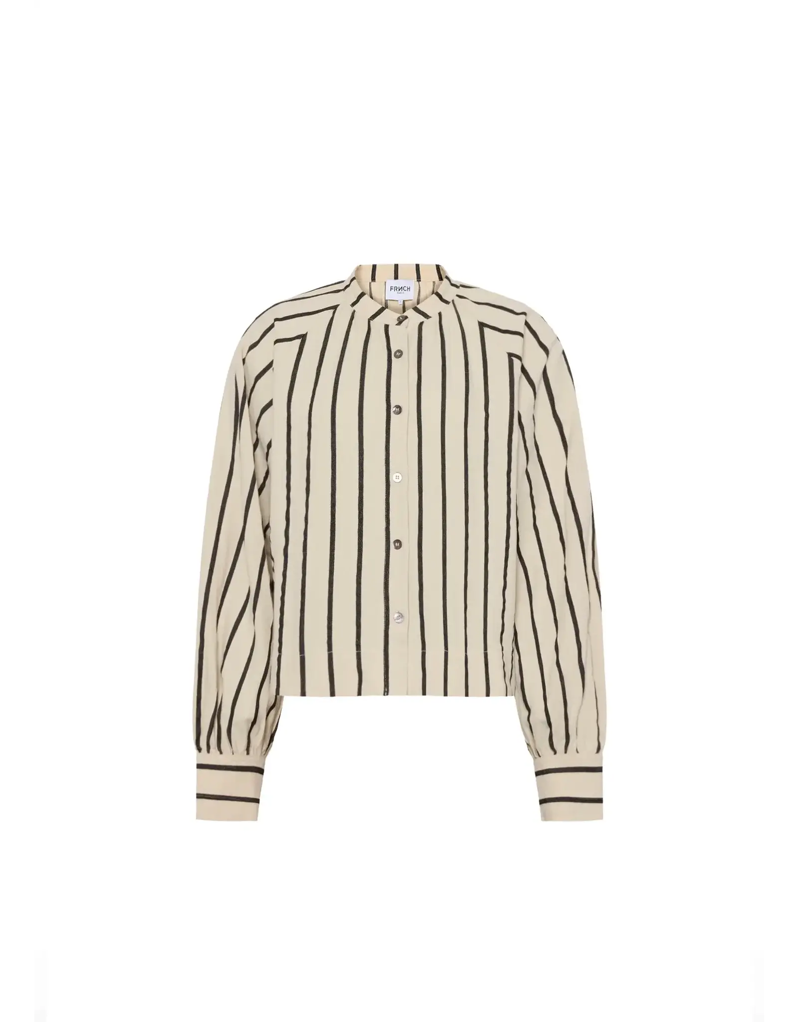 FALL STRIPE BUTTON UP BLOUSE
