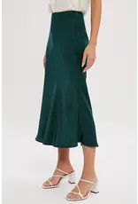 BLUIVY SATIN MIDI SKIRT
