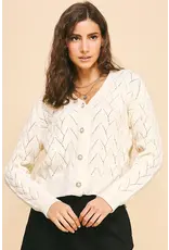 PEARL BUTTON DOWN KNIT CARDIGAN