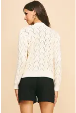 PEARL BUTTON DOWN KNIT CARDIGAN