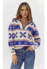 THE VALERIE COLLARD RIBBED KNIT SWEATER
