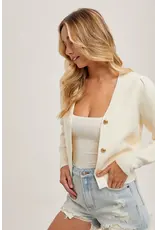 BLUIVY BUTTON DOWN VNECK CARDIGAN