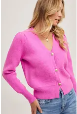 BLUIVY BUTTON DOWN VNECK CARDIGAN