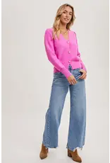 BLUIVY BUTTON DOWN VNECK CARDIGAN