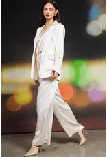 SINGLE BUTTON WINTER SATIN BLAZER