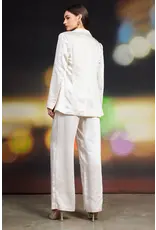 SINGLE BUTTON WINTER SATIN BLAZER