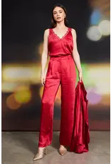 WINTER SATIN ELASTIC TROUSERS