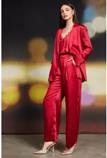 WINTER SATIN ELASTIC TROUSERS