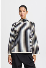 BYOTARI ROLLNECK STRIPE SWEATER