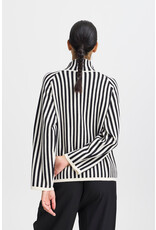 BYOTARI ROLLNECK STRIPE SWEATER