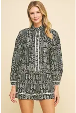 PRINT BUTTON DOWN AND SHORT SET