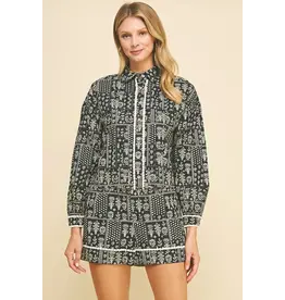PRINT BUTTON DOWN AND SHORT SET