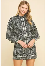PRINT BUTTON DOWN AND SHORT SET