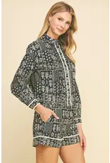 PRINT BUTTON DOWN AND SHORT SET
